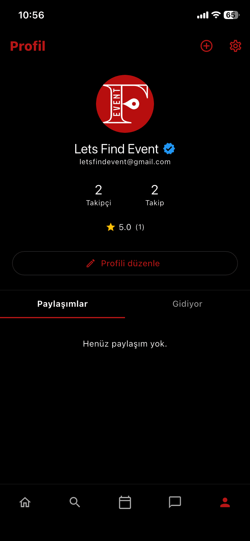 findEvent profile